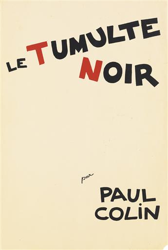 PAUL COLIN (1892-1985). LE TUMULTE NOIR. Incomplete portfolio with approximately 27 illustrations. 1927. 18x12 inches, 47x31 cm. H. Cha
